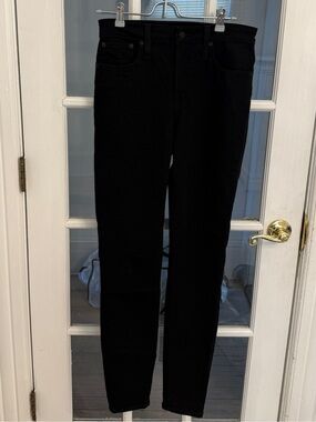 J. CREW Women’s Black Curvy Toothpick Skinny Jeans Size 29 Tall